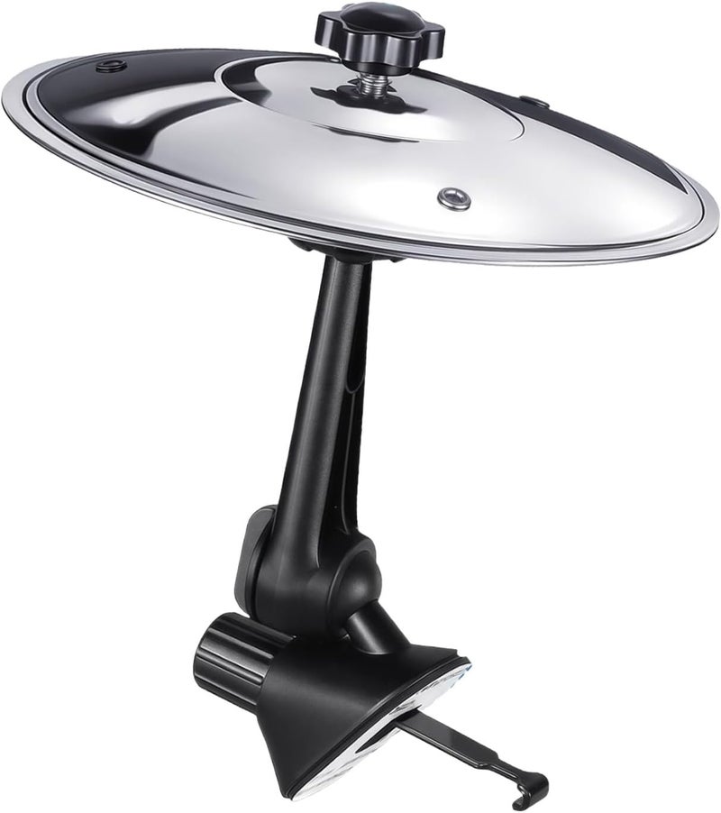 Gnker Air Vent Cymbal for Car - Mini Dashboard Drum Set Gadget for Musicians, Funny Music Lover Accessory in Silver - Image 1